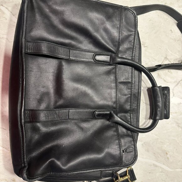 Vintage Coach Briefcase Black 0538 Bag Messenger Bag Shoulder Bag. - Picture 2 of 9